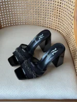 Gina Crystal-Embellished High-Heed Mules - Image 8