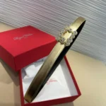 Roger Vivier Flower Strass Buckle Belt