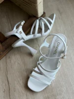 Chanel Strappy High Heel Sandals - Image 4