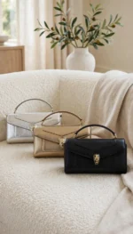 BVLGARI Serpent Clasp Chain Top Handle Bag