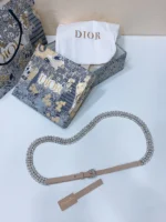 Dior Crystal Embellished Skinny Belt - Image 9