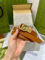 GUCCI — Double G Thin Belt - Image 11