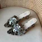 Gina Tortoiseshell Crystal-Embellished Mules