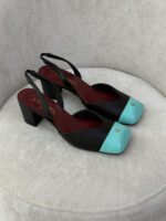 Chanel Patent Cap-Toe Slingback Pumps - Image 15