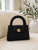 CHANEL Sparkle Rounded Handle Flap Bag - Image 4