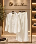 Loro Piana Linen Shirt and Trousers Set - Image 2
