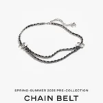 CHANEL — CC Logo Chain Belt