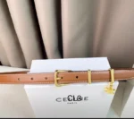 CELINE Triomphe Charm Leather Belt - Image 8