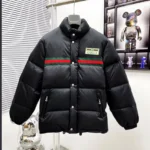 Gucci Web Stripe Puffer Jacket with Logo Patch