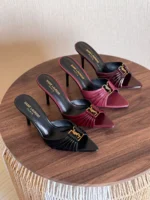 Saint Laurent Babylone Mules in Smooth Leather - Image 6