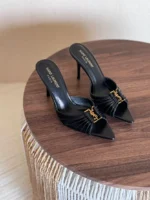 Saint Laurent Babylone Mules in Smooth Leather - Image 2