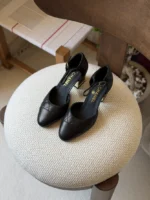 Chanel Quilted Leather Mary Jane / Heeled Pump - Image 7