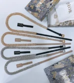 Dior Crystal Embellished Skinny Belt - Image 6