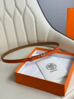 Hermès H Buckle Leather Belt - Image 10