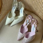 Jimmy Choo Saeda Crystal Chain Pump
