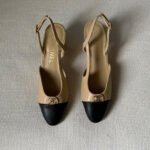 Chanel Logo Slingback Heels