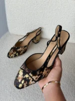 Chanel Metallic Tweed Slingback Pumps - Image 12