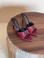 Saint Laurent Babylone Mules in Smooth Leather - Image 3
