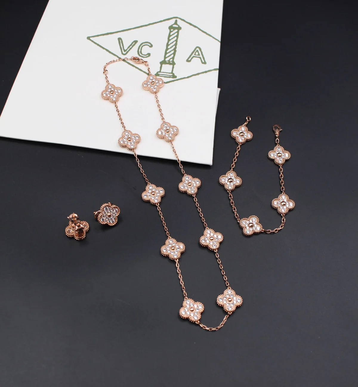 PHOTO-2023-09-16-14-30-53 Van Cleef & Arpels Vintage Alhambra Set - Image 1
