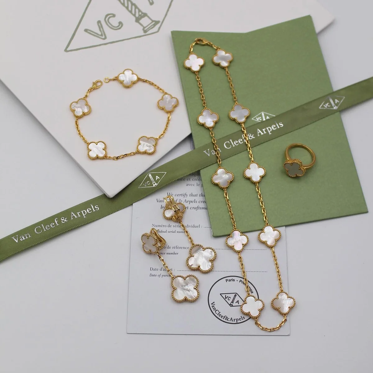 PHOTO-2023-09-16-14-36-53_1 Van Cleef & Arpels Vintage Alhambra Set - Image 1