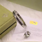 Van Cleef Signature Rose Ring and Bracelet Set