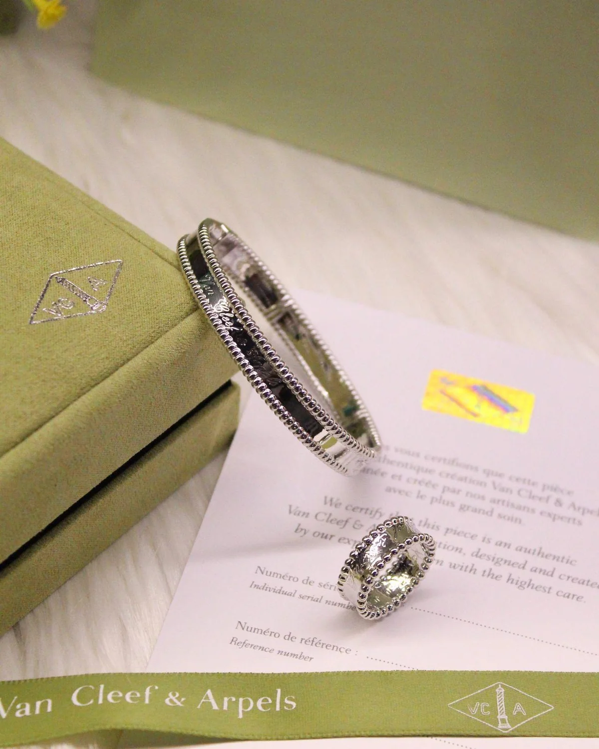 PHOTO-2025-08-28-14-24-55_10 Van Cleef Signature Rose Ring and Bracelet Set - Image 1