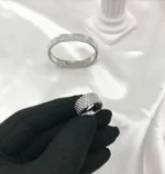 Van Cleef Beaded Pave Ring and Bracelet Set - Image 4