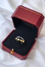 Cartier Double Band Pave Ring - Image 2