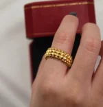 Cartier Studded Band Ring - Image 2