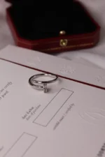 Cartier Head Accent Nail Ring - Image 3