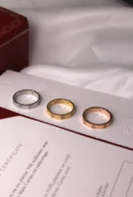 Cartier Flush Stone Screw Ring - Image 4