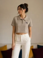 Miu Miu Cotton Polo Shirt - Image 5
