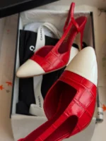 Chanel Embossed Slingback - Image 4