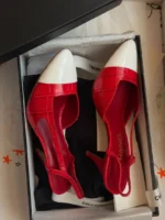 Chanel Embossed Slingback - Image 3