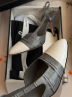 Chanel Embossed Slingback - Image 7