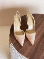 Dior J'Adior Embroidered Mesh Slingback Pump - Image 5