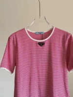 Prada Striped Jersey T-shirt - Image 3