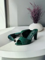 Gina Crystal-Embellished High Heel Mules - Image 3