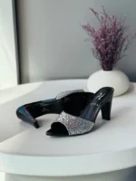 Gina Crystal-Embellished High Heel Mules - Image 5