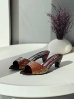 Gina Crystal-Embellished High Heel Mules - Image 8
