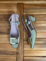 Roger Vivier Belle Vivier Metal Buckle Slingback Pumps - Image 3