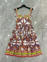 Dolce & Gabbana Maiolica / Carretto Print Dress
