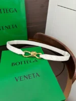 Bottega Veneta Intrecciato Leather Belt with Knot Buckle - Image 5