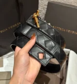 Bottega Veneta Intrecciato Leather Belt with Brass Knot - Image 15