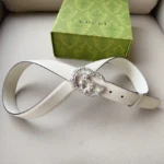 Gucci Marmont Crystal-Embellished Leather Belt - Image 7