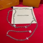 Louis Vuitton Monogram Flower and LV Initials Gold Chain Belt - Image 9