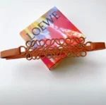 Loewe Anagram Cut-Out Wide Leather Belt - Image 10