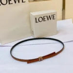 Loewe Anagram Slim Leather Belt - Image 8