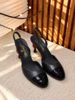 Chanel Two-Tone Slingback Pumps - Image 2