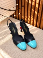 Chanel Two-Tone Slingback Pumps - Image 5
